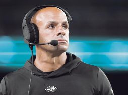 Robert Saleh está en su tercer año como entrenador en jefe de los Jets. AFP/S. Stier