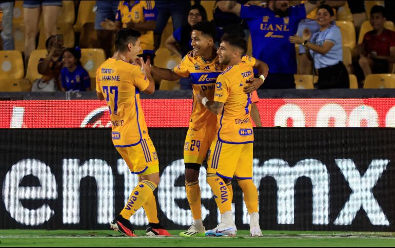 Ozziel Herrera hizo el primero de los Tigres. IMAGO7/J. Mendoza