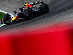 A tan sólo nueve minutos del final de la sesión, un inesperado despiste por parte del talentoso piloto provocó la aparición de la bandera roja. AFP / M. Bertorello