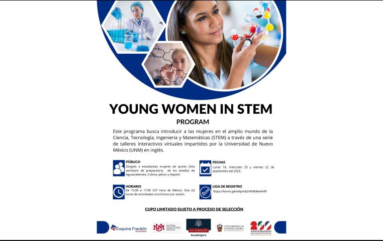 Dentro del ofrecimiento de estos talleres también participa la Esquina Franklin, la Universidad de Guadalajara y la Global Education Office. ESPECIAL