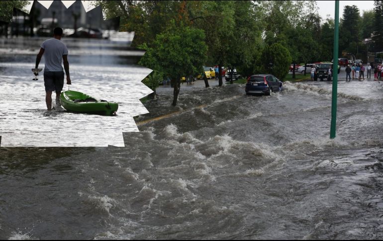 La lluvia dejó varias afectaciones en Guadalajara. EL INFORMADOR/ AP/ ARCHIVO