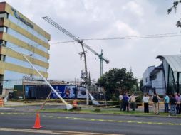 El socavón además engulló un árbol que se encuentra sobre la banqueta y dañó un poste del tendido eléctrico. EL INFORMADOR / J. Velazco