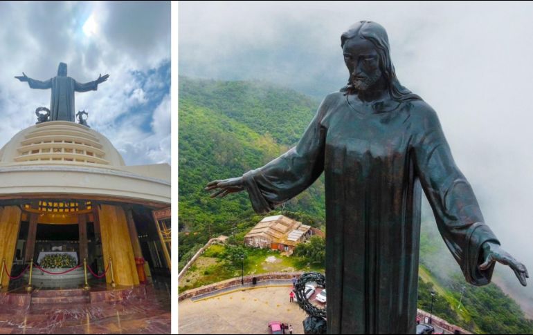 Cristo Rey está listo, tras seis meses de restauración. TWITTER / @diegosinhue