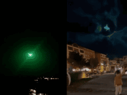 En videos quedó filmado la caída de un posible meteorito en el este de Turquía. Captura de pantalla de vídeos recuperados de @Healthy Pockets y @politisaurio