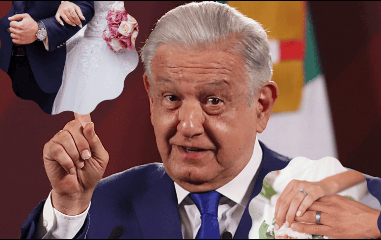 López Obrador fue invitado a la boda de los jóvenes. ESPECIAL / SUN y Pixabay