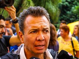 Lemus Navarro dijo que MC es un partido de tercera vía, con un electorado joven, y adelantó que Delgado estará en los próximos informes de Gobierno de actores de Jalisco. EL INFORMADOR / A. Navarro