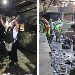 Nuevo incendio en Mercado San Juan de Dios recuerda al de marzo de 2022
