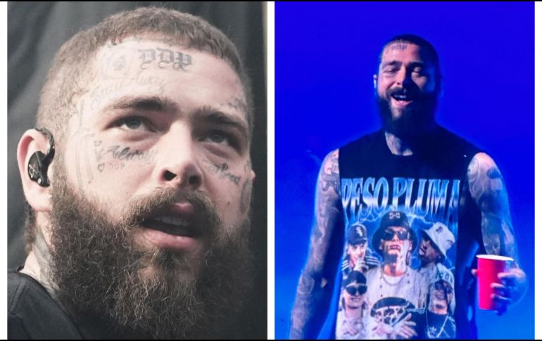 Post Malone sorprendió al público mexicano. ESPECIAL / Instagram @postmalone / @pesopluma