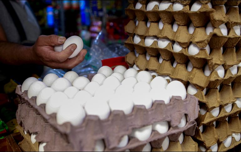 El huevo se mantuvo más o menos estable, de 48.9 pesos el kilo subió a 50.8 pesos en los últimos 12 meses. EL INFORMADOR / ARCHIVO