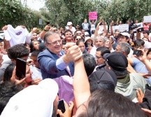 Ebrard descartó participar en la reunión privada para conocer los resultados a las 17:00 horas. ESPECIAL/@m_ebrard