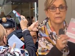 Compartió un video en cual Malú Micher menciona a los medios de comunicación que ella llevaba gafetes los cuales le permitían ingreso al lugar, sin embargo, las autoridades le negaron el acceso. ESPECIAL