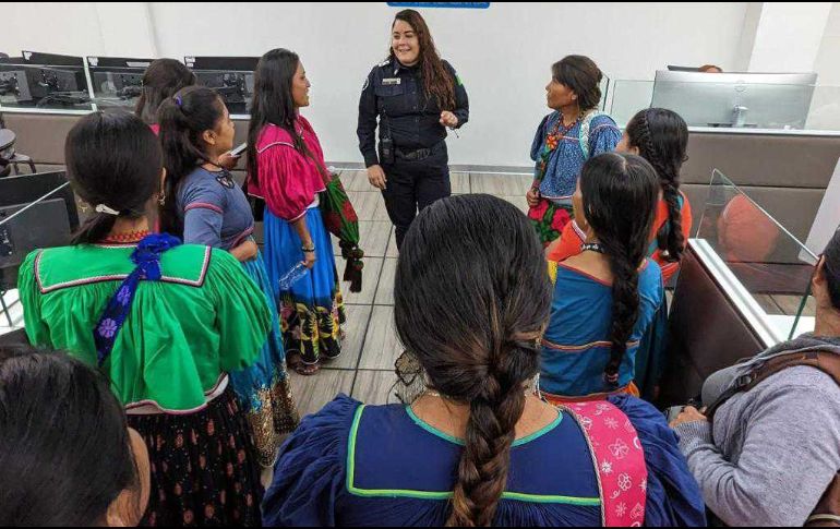 El objetivo fue proporcionarles herramientas para identificar los diferentes tipos de violencia. CORTESÍA/COMISARÍA DE GUADALAJARA