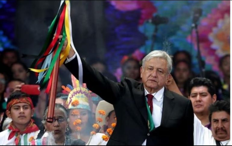 López Obrador entregará el bastón de mando este jueves en Palacio Nacional. SUN/Archivo