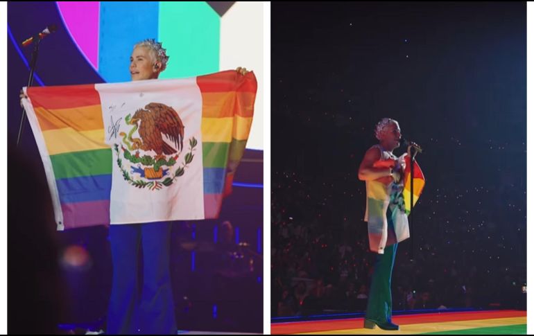 Christian Chávez es criticado en redes por alterar la bandera de México. ESPECIAL / Instagram @christianchavezreal