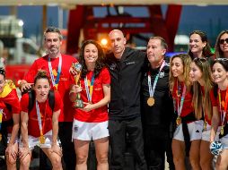 Luis Rubiales está temporalmente suspendido de sus funciones como presidente por la FIFA. EFE / ARCHIVO