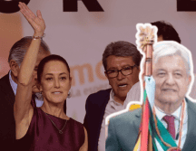 Ahora será Claudia Sheinbaum la encargada de recibir el bastón de mando. EFE/ARCHIVO