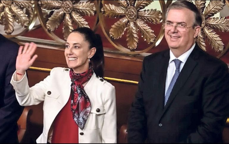 Tras imponerse en las encuestas de Morena, Sheinbaum le envió un mensaje a Ebrard para decirle que las puertas del partido están abiertas. SUN / ARCHIVO