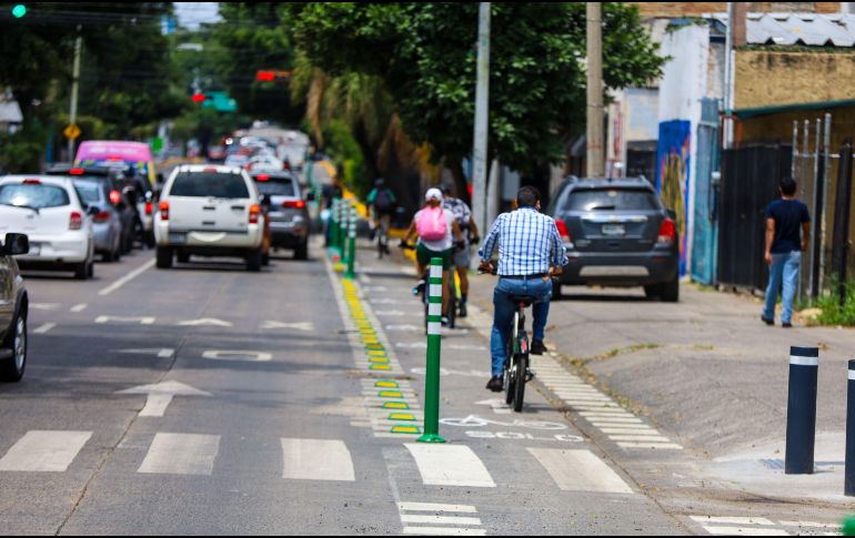 Con la habilitación, Guadalajara suma 134 kilómetros de ciclovías interconectadas en la metrópoli tapatía. EL INFORMADOR / A. Navarro