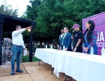 En su discurso, Leonardo Gómez Castro, presidente del Comité Municipal de Tlaquepaque, reafirmó que, a pesar de la corta pero intensa trayectoria del partido, han trabajado arduamente para desarrollar una ideología atractiva para la sociedad de Jalisco. CORTESÍA