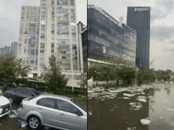 Acueducto y avenida Patria quedaron colapsadas por los témpanos de hielo que se formaron por la acumulación de granizo. ESPECIAL