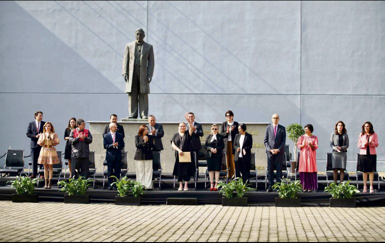 Ceremonia de inicio del periodo electoral 2023-2024 en el Instituto Nacional Electoral, presidida por la consejera presidente Guadalupe Taddei. EL UNIVERSAL