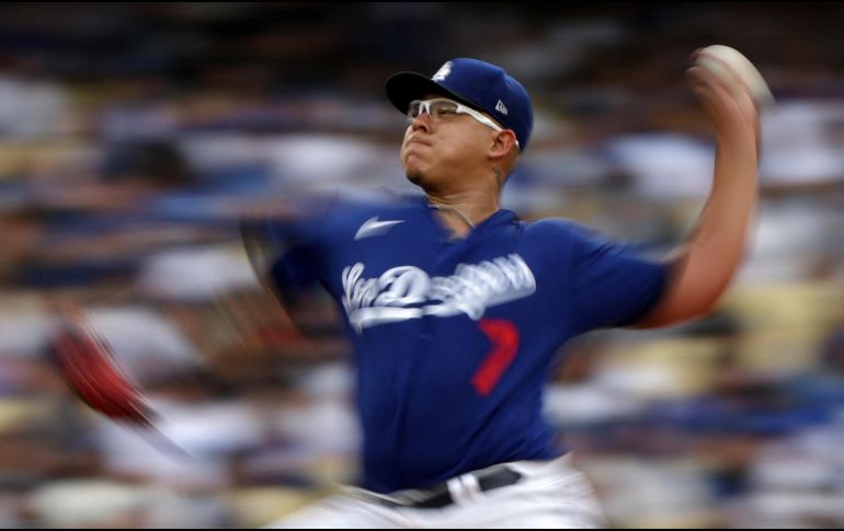 De momento no ha sido declarado culpable, pero de así serlo podría significar el fin de la carrera de Julio Urías con los Dodgers. AFP / ARCHIVO