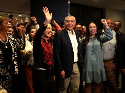 La coordinadora en defensa de la 4T, Claudia Sheinbaum, y Adán Augusto, se reunieron con la militancia de Morena en la Ciudad de México. SUN/F. Rodríguez