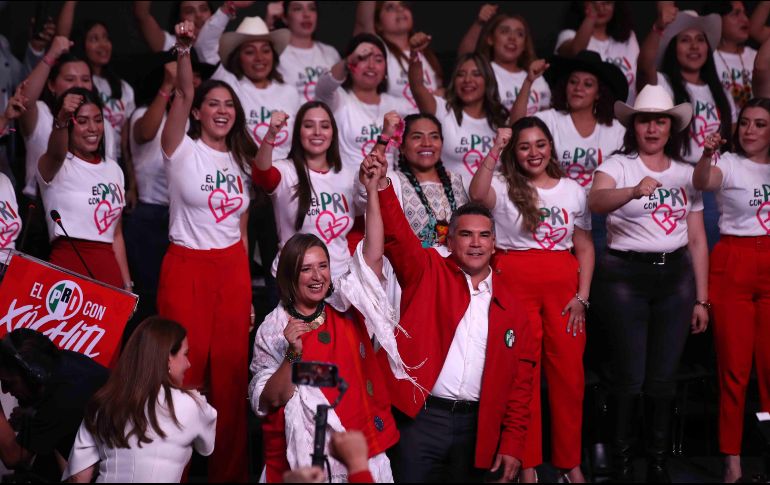 Xóchitl Gálvez en un evento con priistas el 8 de septiembre. SUN/F. Rodríguez