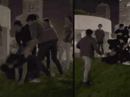 En Puebla, un grupo de jóvenes propinaron una fuerte golpiza a otro joven, quien actualmente se encuentra hospitalizado por daños severos. Captura de pantalla.