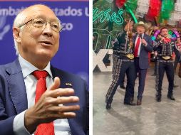 El embajador de EU, Ken Salazar canta a todo pulmón. SUN / B. Fregoso / TWITTER @programa_hoy