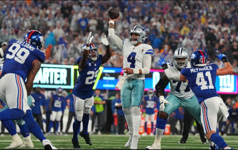 Los Giants hicieron historia, de la peor manera posible, pero hicieron historia al ser el primer equipo, en toda la existencia de la NFL, que pierde 40-0. AFP