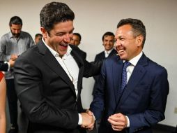 Samuel García estuvo presente en el Informe de Gobierno de Pablo Lemus. ESPECIAL/@samuel_garcias