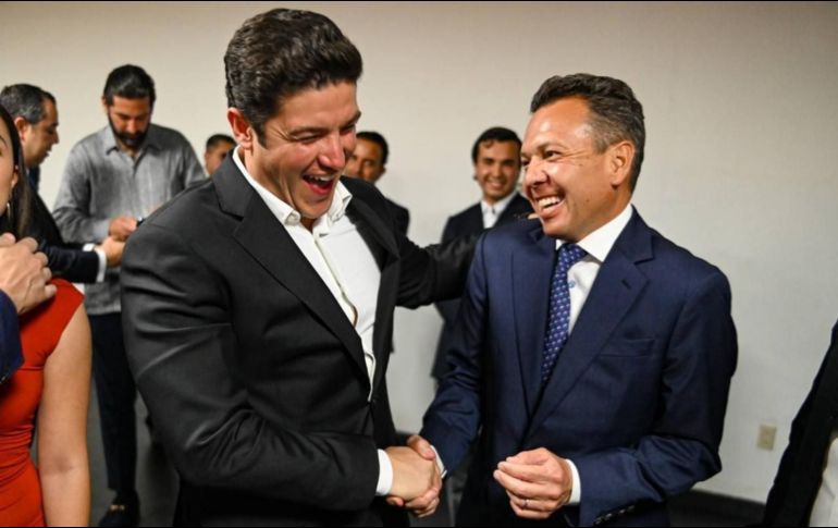 Samuel García estuvo presente en el Informe de Gobierno de Pablo Lemus. ESPECIAL/@samuel_garcias