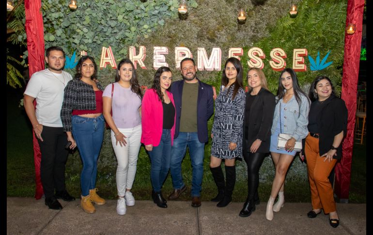 Saúl Nava, Mónica Vázquez, Adriana Ávalos, Isabel Medrano, Carlo Cardona, Cristina Ávila, Natalia Salcedo,Yenifer González y Paty Torres. GENTE BIEN JALISCO/ Christian Pérez