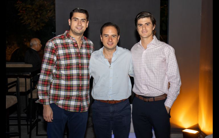 José Miguel Aceves, Rafael Rivera, Santiago García. GENTE BIEN JALISCO/ Christian Pérez