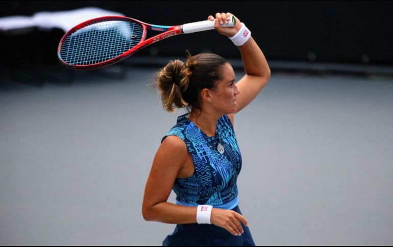 Ana Sofía se impuso a la rusa Veronica Miroshnichenko. ESPECIAL/@WTAGuadalajara