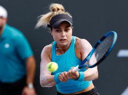 Renata Zarazua hizo su presentación y cayó ante la canadiense Eugenie Bouchard. ESPECIAL/GDL Open AKRON