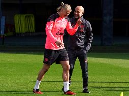 El Manchester City, dirigido por Pep Guardiola y liderado por Erling Haaland, están en la mira de otros 31 equipos que los buscan destronar en este certamen. AP/M. Rickett
