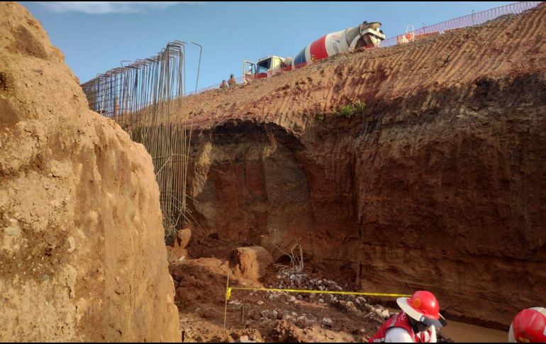 El incidente ocurrió en un predio ubicado junto al libramiento de Periférico Nuevo y la autopista a Zapotlanejo. ESPECIAL