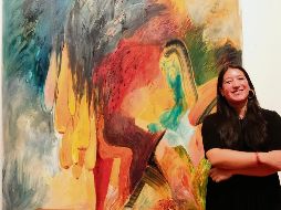 Lucía Vidales expone este ejercicio pictórico en el Museo Cabañas. ESPECIAL