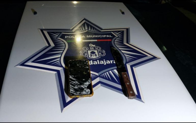El detenido dijo llamarse Jaime Ulises “N”, de 25 años y fue llevado ante el Ministerio Público. ESPECIAL/Policía de Guadalajara