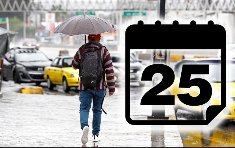 Canales de baja presión en el interior de la República Mexicana y el ingreso de humedad de ambos litorales producirán lluvias puntuales fuertes en Jalisco. EL INFORMADOR / ARCHIVO