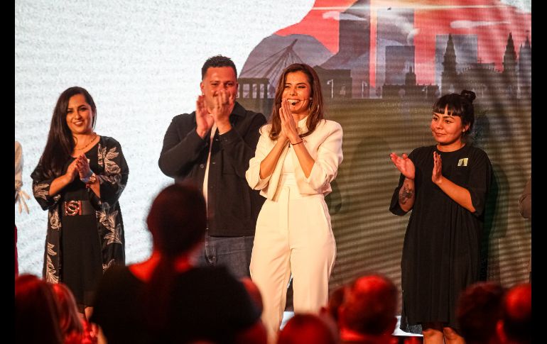 Durante la presentación de su documental “Lo que Soñamos”, la senadora dijo estar preparada para gobernar una ciudad como la perla tapatía. EL INFORMADOR / H. Figueroa