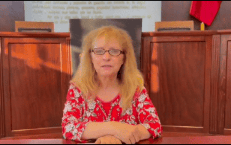 La alcaldesa panista agradeció al Presidente, Andrés Manuel López Obrador por su apoyo y por haber coordinado los diferentes niveles de gobierno para que se realizara la búsqueda de su persona y pudiera regresar. ESPECIAL/ Captura de pantalla.