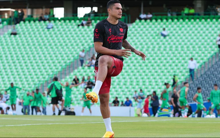 Santamaría, que también se perdió la convocatoria con su selección por el mismo problema, salió de cambio en el juego ante Querétaro de la Jornada 5. IMAGO7