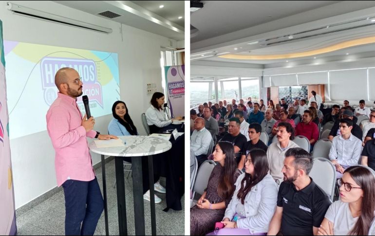 El dirigente estatal resaltó la importancia de este espacio, pues pretende construir y abundar en las agendas que Hagamos defiende, además de que los coloca como la única verdadera oposición de Jalisco. ESPECIAL / Hagamos