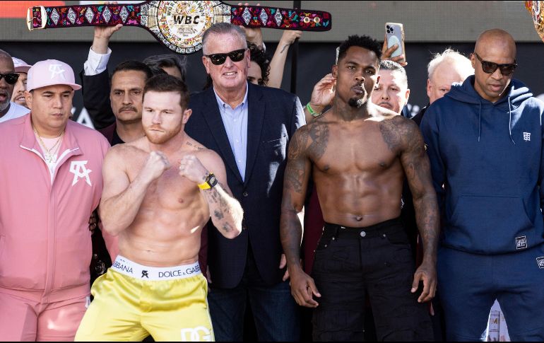 Canelo Álvarez va por su triunfo número 60; Jermell Charlo vivirá el reto más grande de su carrera. EFE/E. Laurent