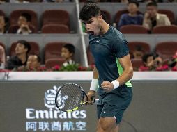 Alcaraz, número dos de la clasificación de la ATP, está disputando el torneo ATP 1000 de Pekín. EFE/A. Martínez