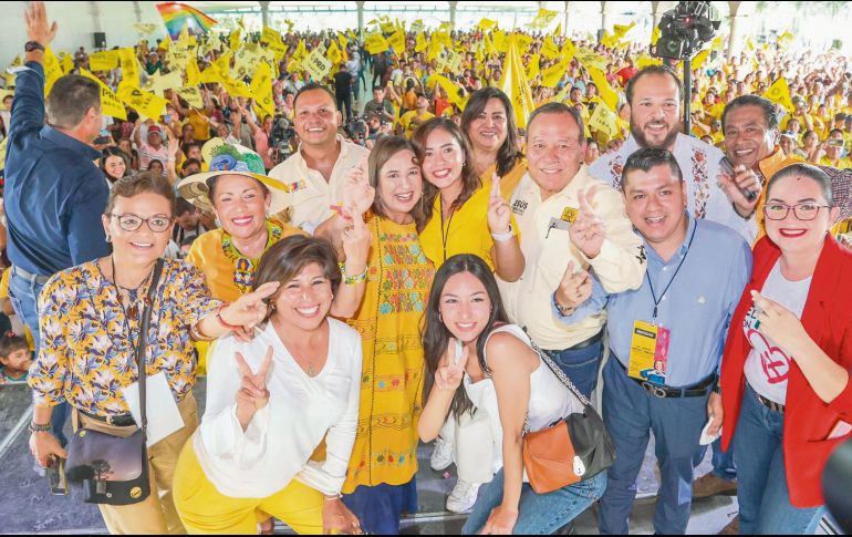 La representante del Frente Amplio por México estuvo ayer en Tabasco. EL UNIVERSAL
