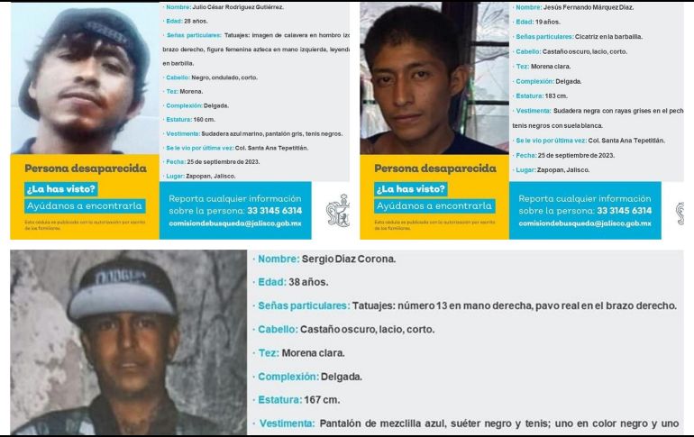 La Fiscalía ya se encuentra investigando para dar con el paradero de los desaparecidos. ESPECIAL